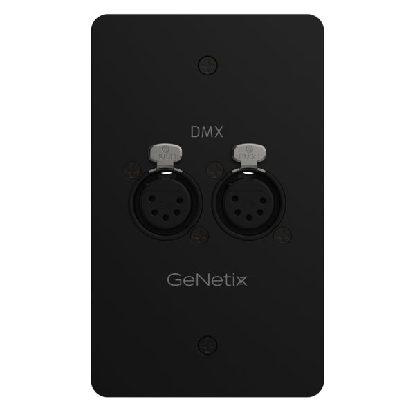 画像1: ChamSys GeNetix DMX Passthrough Wall Plates Dual Port Female（ジェネティックス DMXパススルー ウォールプレート デュアルポート メスコネクタ）／US (1)