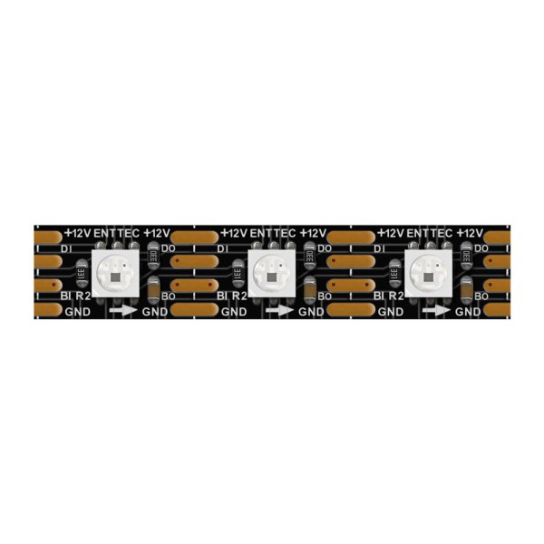 画像1: ENTTEC 12V RGB 60-LEDs/m pixel strip black PCB（12V RGB 60-LEDs/m ピクセルストリップ black PCB） (1)