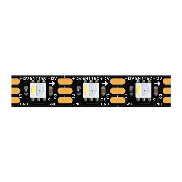 画像1: ENTTEC 12V RGBW 60-LEDs/m pixel strip black PCB（12V RGBW 60-LEDs/m ピクセルストリップ black PCB） (1)