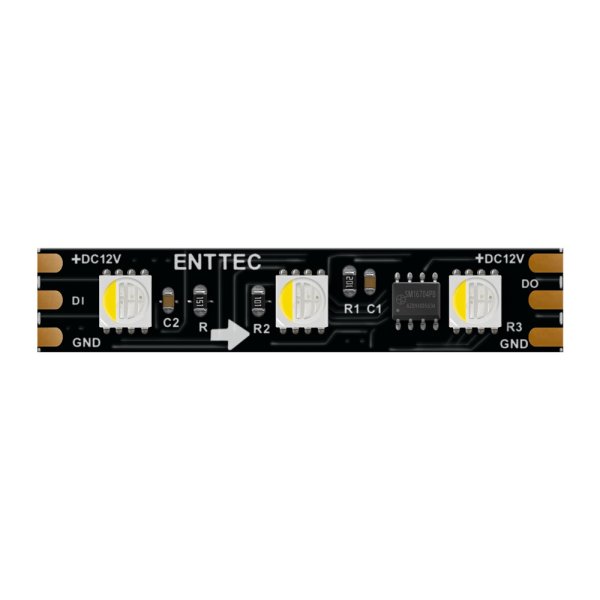 画像1: ENTTEC 12V RGBW 60-LEDs/m long-range pixel strip black PCB（12V RGBW 60-LEDs/m ロングレンジ ピクセルストリップ black PCB） (1)