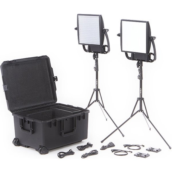 画像1: Litepanels Astra 6X Bi-Color LED Panel + Astra Soft Bi-Color LED Panel Traveler Duo V-Mount Kit [SKU: 935-3213]（ライトパネル アストラ） (1)