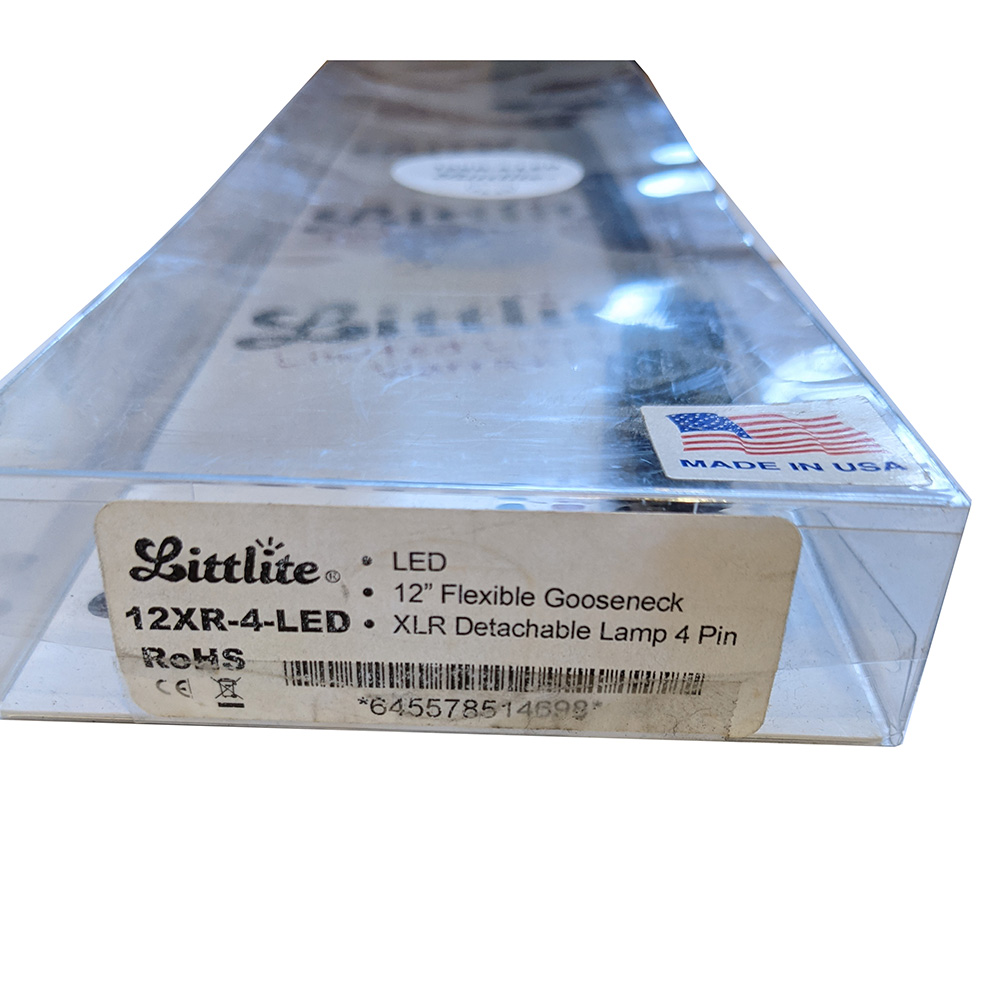 Littlie 30cm 4-pin Right Angle XLR Gooseneck Lamp (リトライト） - 裏方屋ドットコム